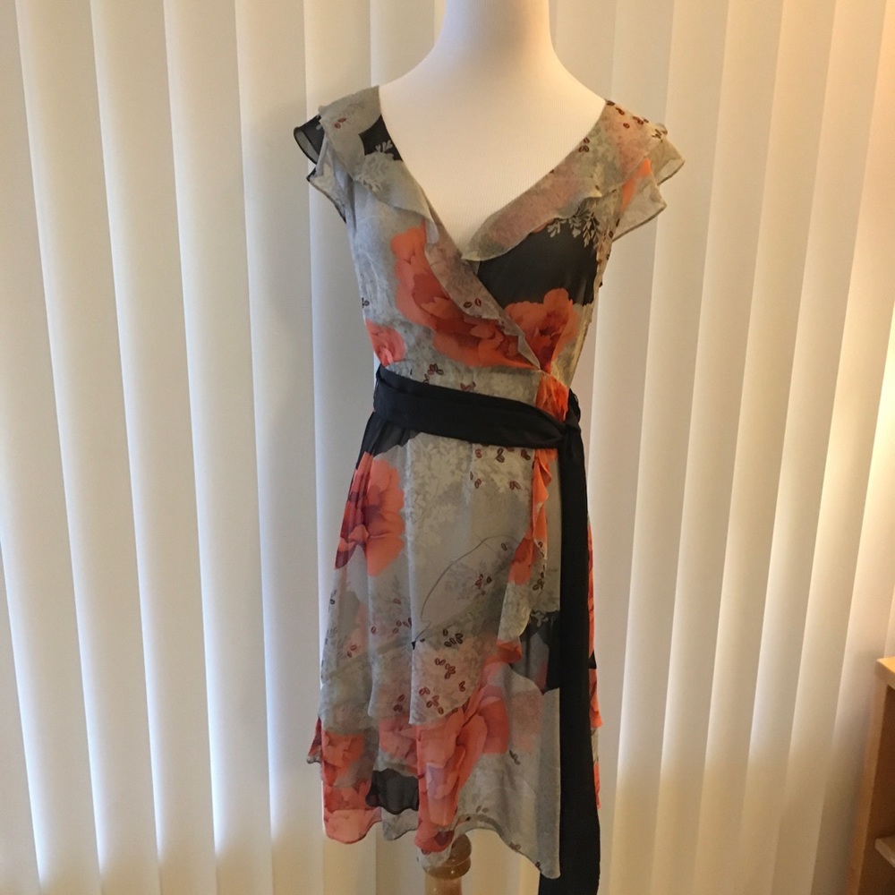 Silk dress sz 4  floral